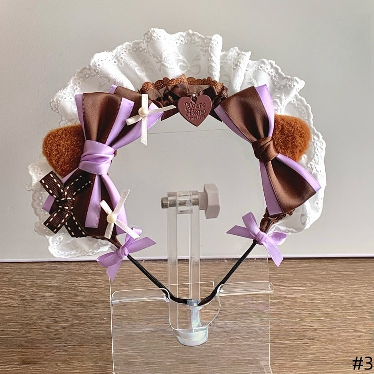 - Ear KC Maid Lace Color Cat Lolita Available Options Bowknot 3