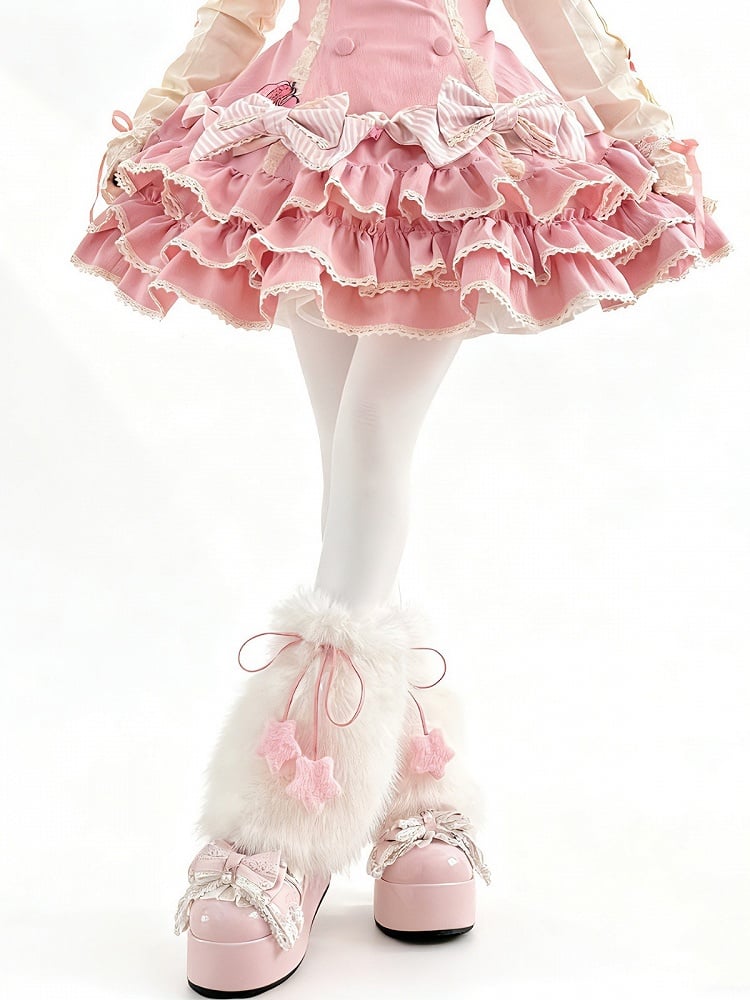 Fur Warmer - Leg Accessories Star 5-Color Straps Faux