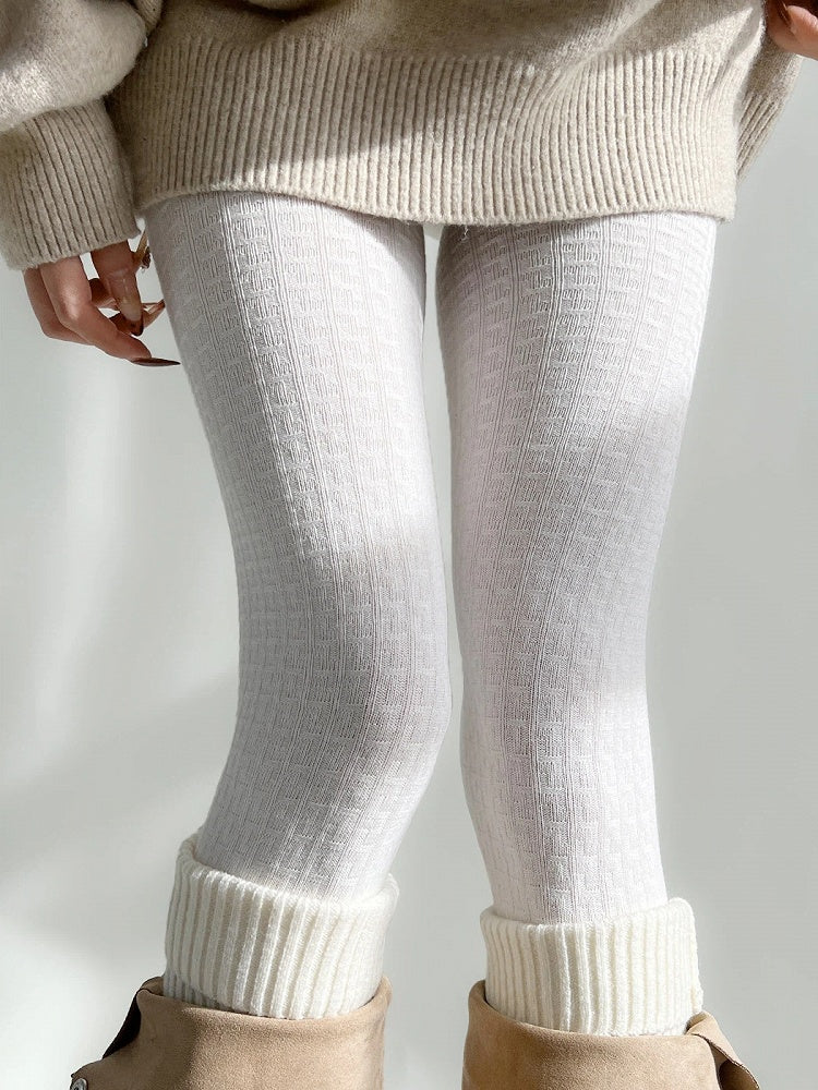 Textured Knit (5 Ribbed Tights Colors)