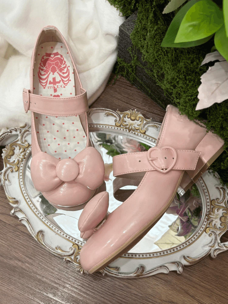 Süße runde Babyzehen-Heels in Rosa - Schuhe