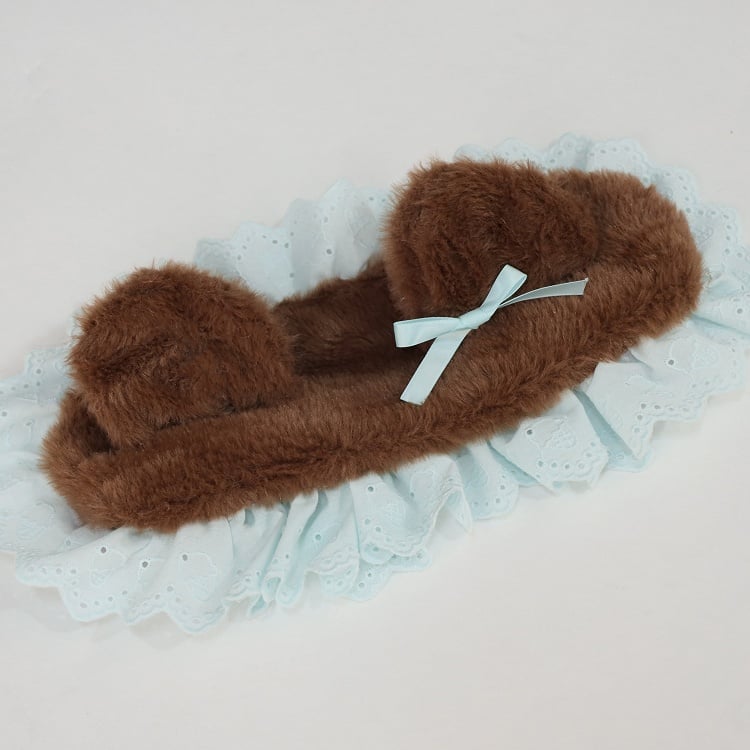 Design Brown Bear Lolita Plush Hairband Ear Sweet