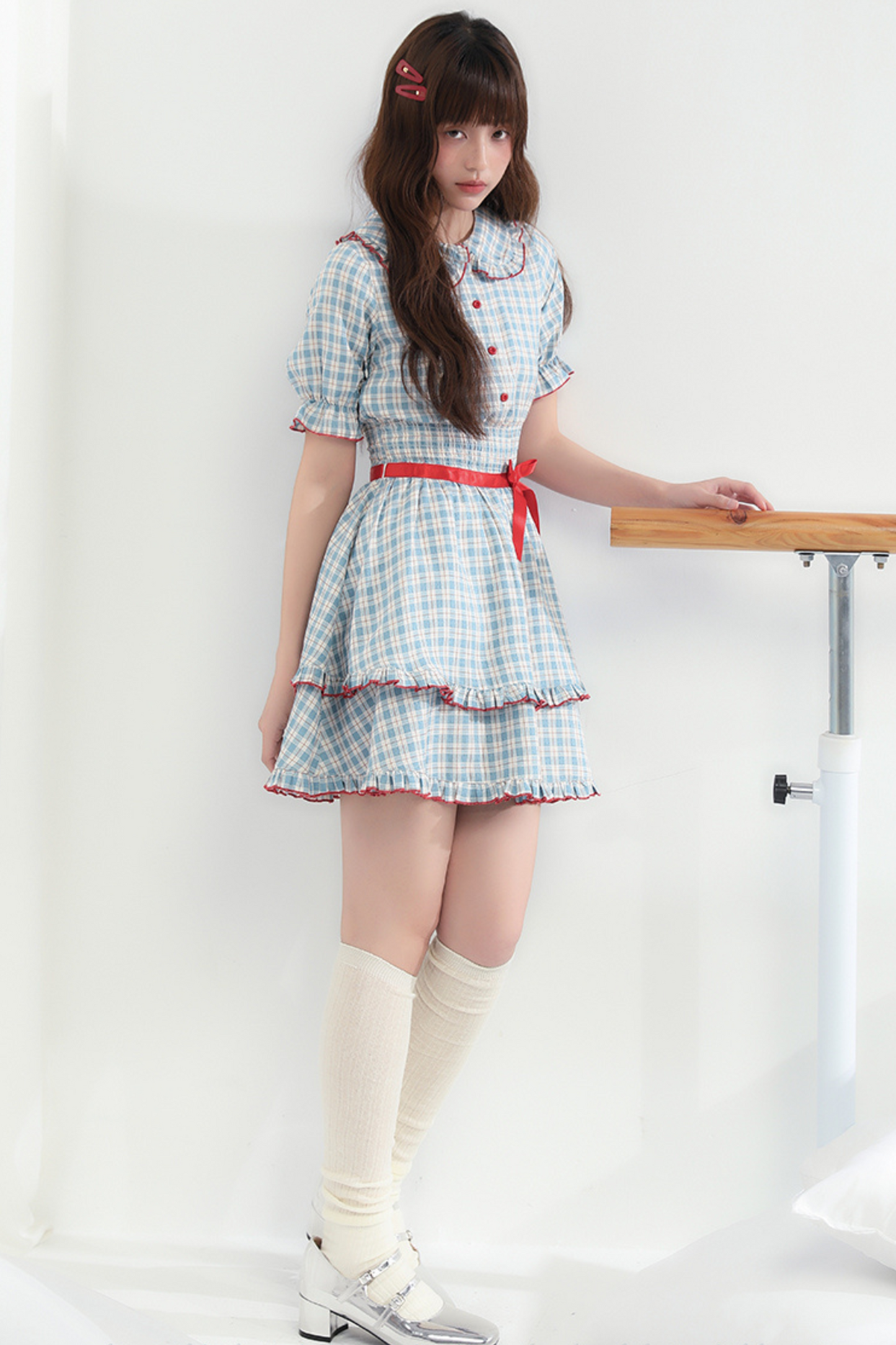 Berry Mist Cheese Kleid Girly Cherry Check