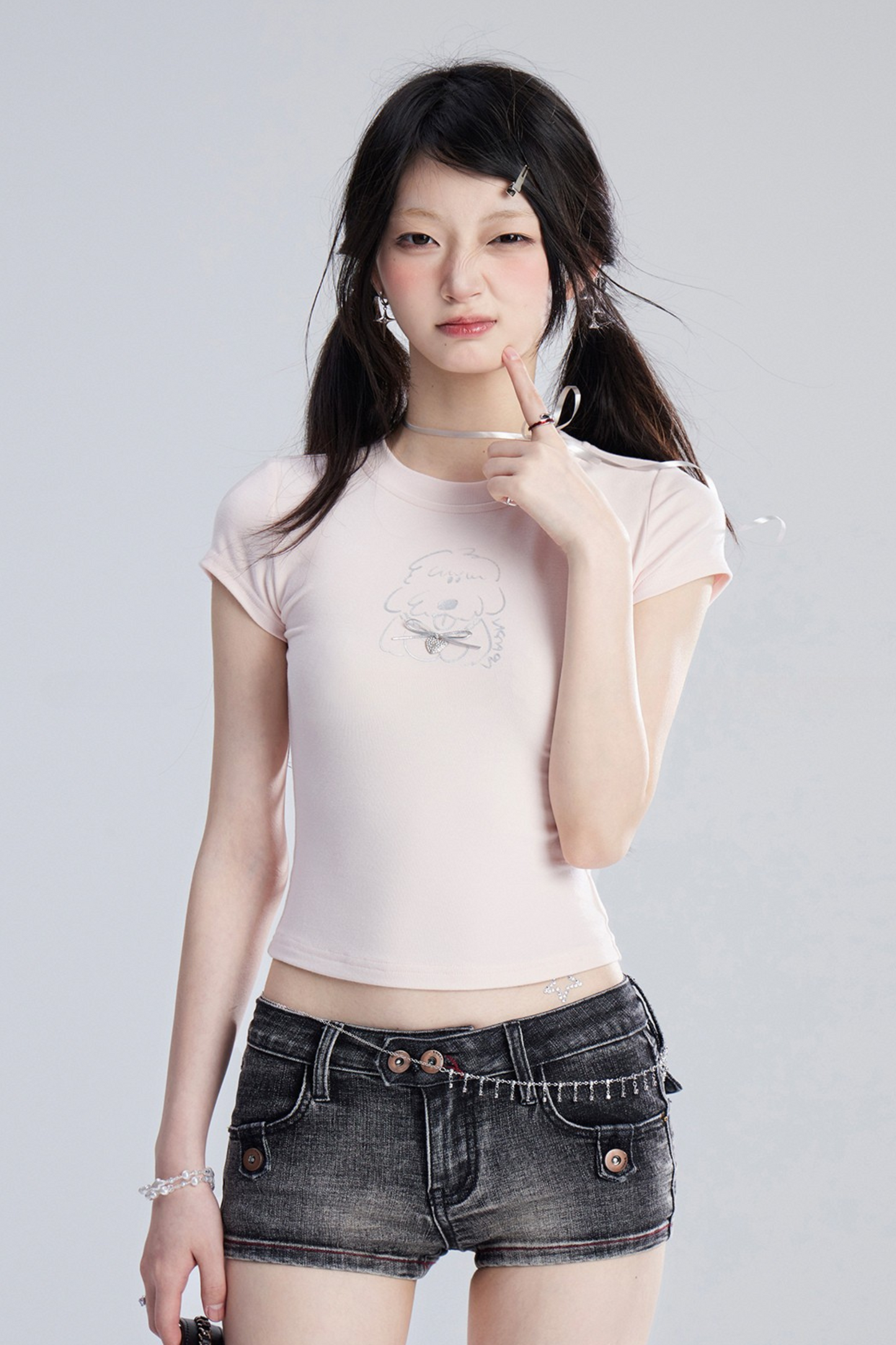 ウエストパンツ スリム ローフィット ホット