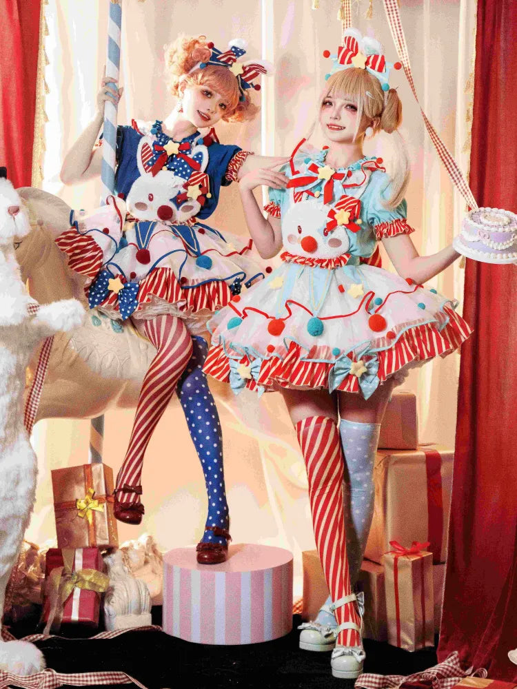 かわいいぬいぐるみのウサギの耳 KC 蝶結び