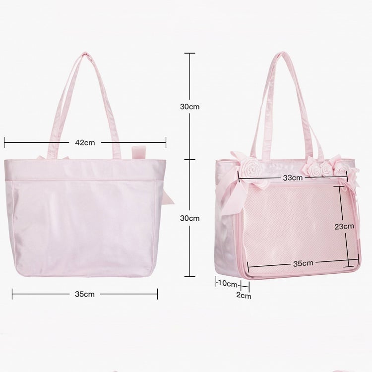 Bag with Decoration Display Blue Ita Window Rose