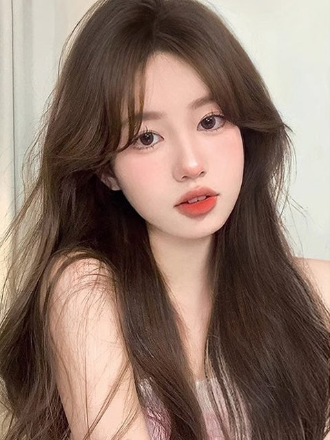 with Long Bangs 3 Wavy Color Wig 60CM Options