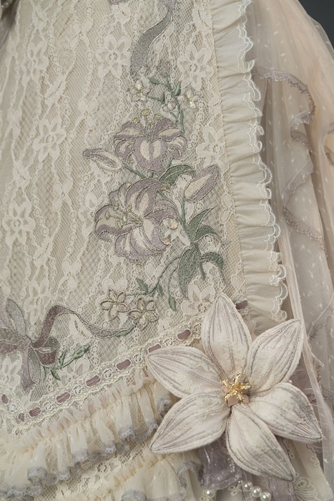 Blue / Purple / Gray Lily Apron