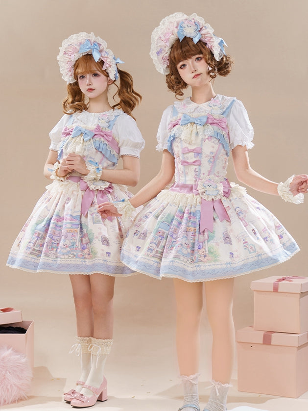 Sweet Jumper Print Store Cute Puppy Skirt Toy Lolita