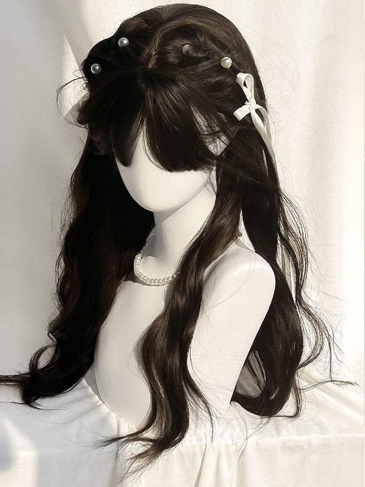 ブラックティー 65cm 長さウィッグ 前髪ウェーブ