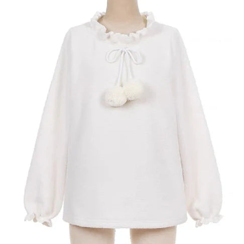 Pink Bunny Ears Hooded Plush Overalls Sweet Lolita Dress