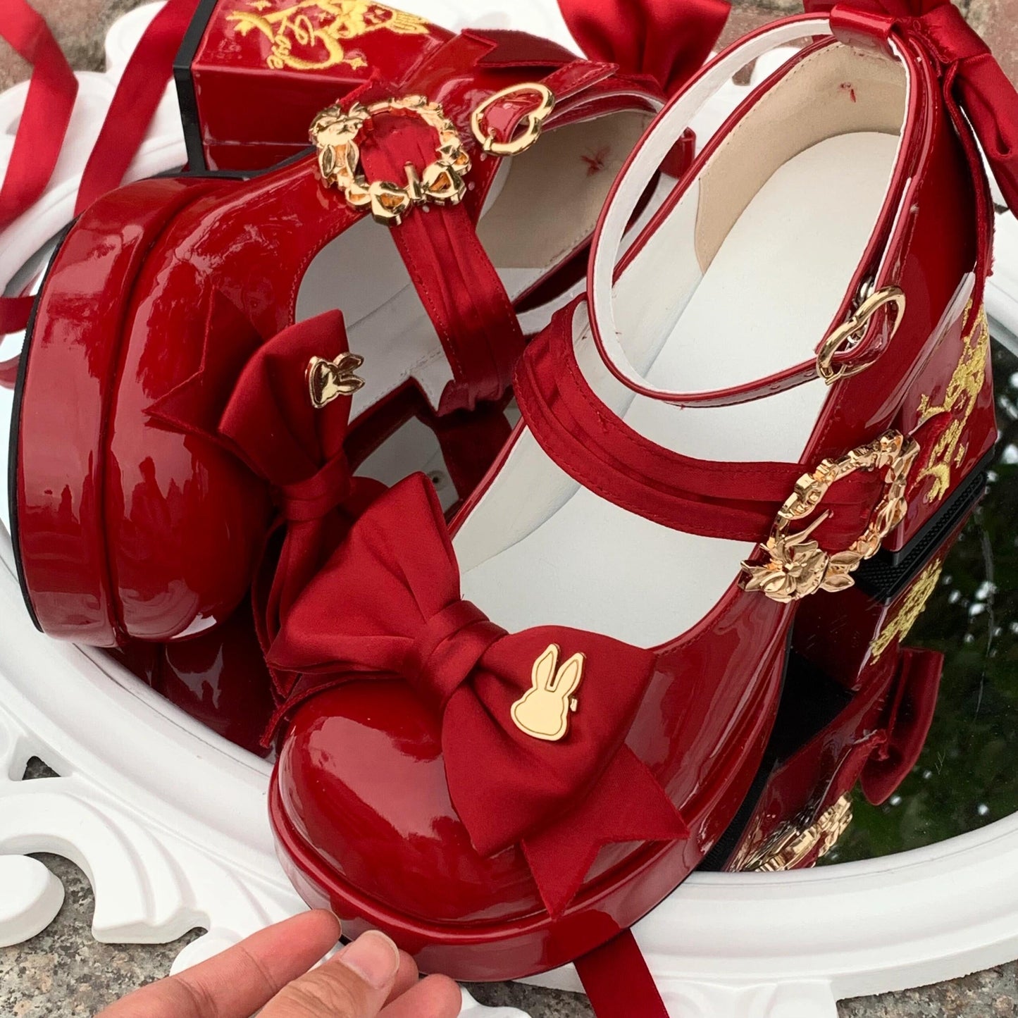 Mary Janes mit Häschen