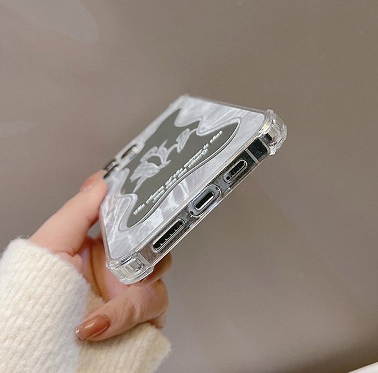 Verspiegelte Blumen-Telefonhülle