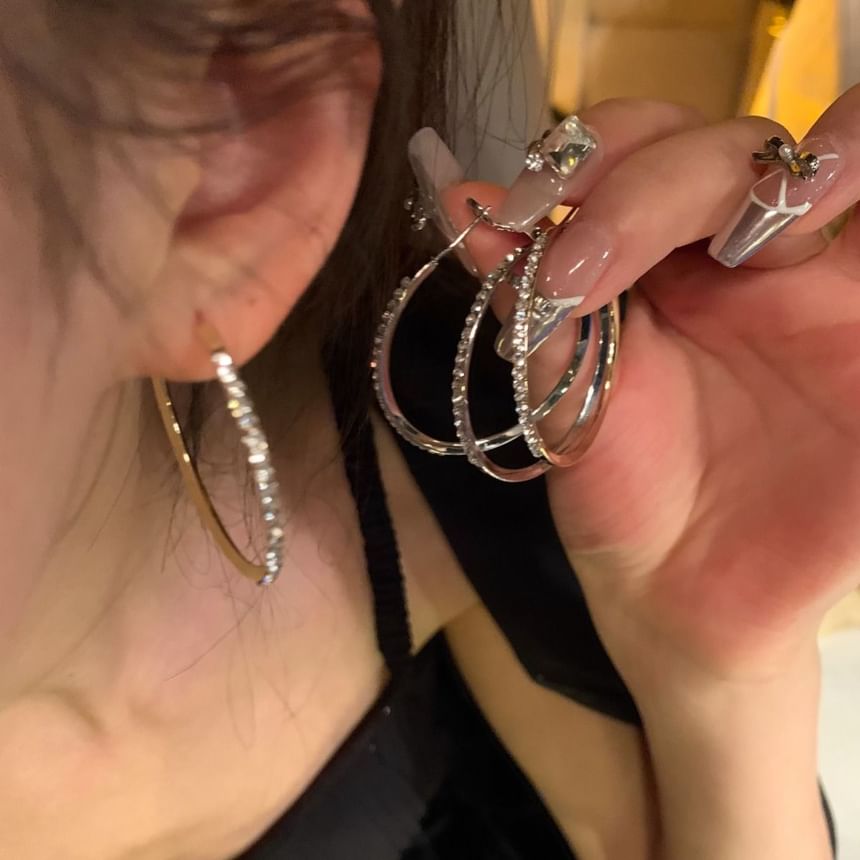 Creolen mit Strasssteinen