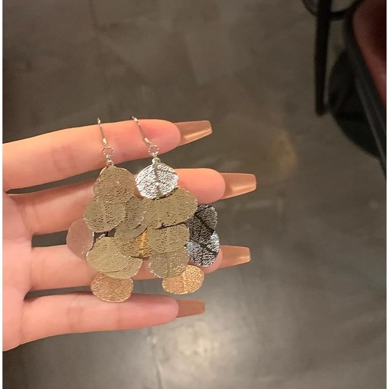 Leaf Chandelier Earring Alloy