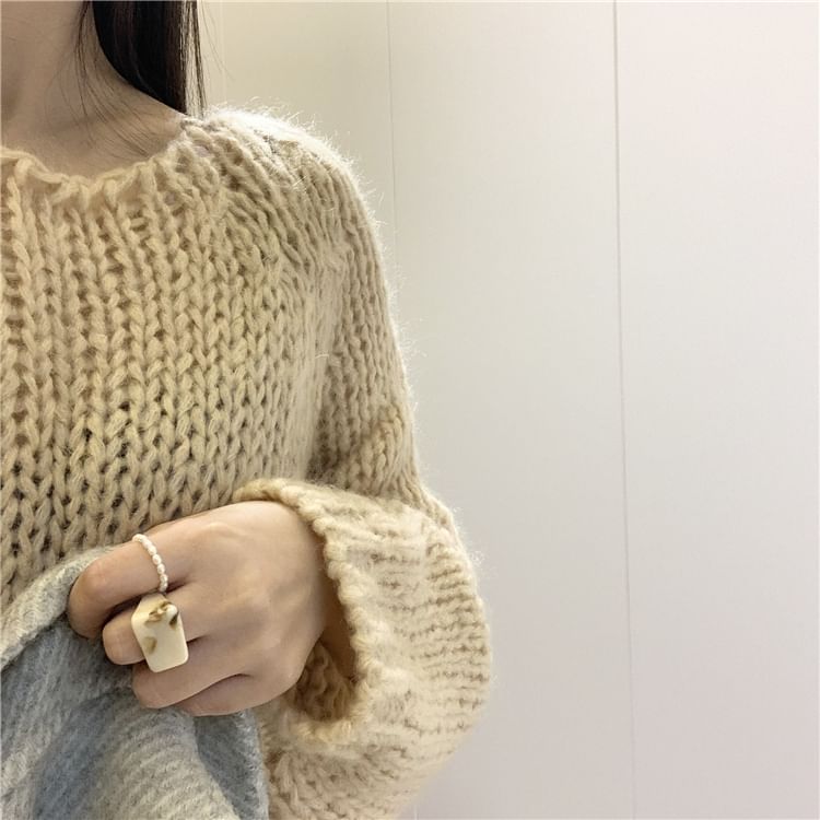 Beaded Pearl Natural Ring