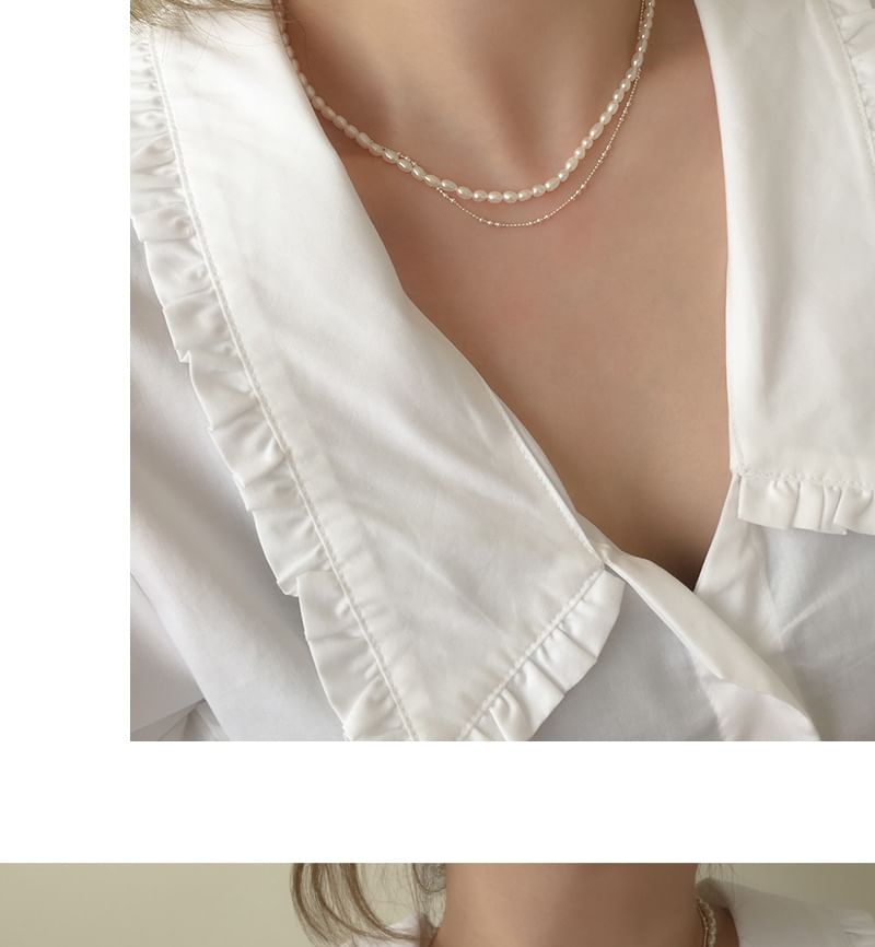 925スターリングシルバーネックレス(上品)