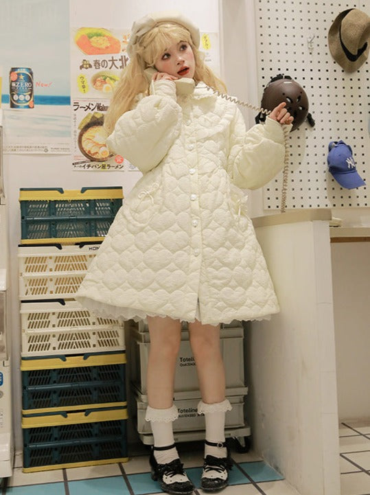 ラブリーハートキルティングコート