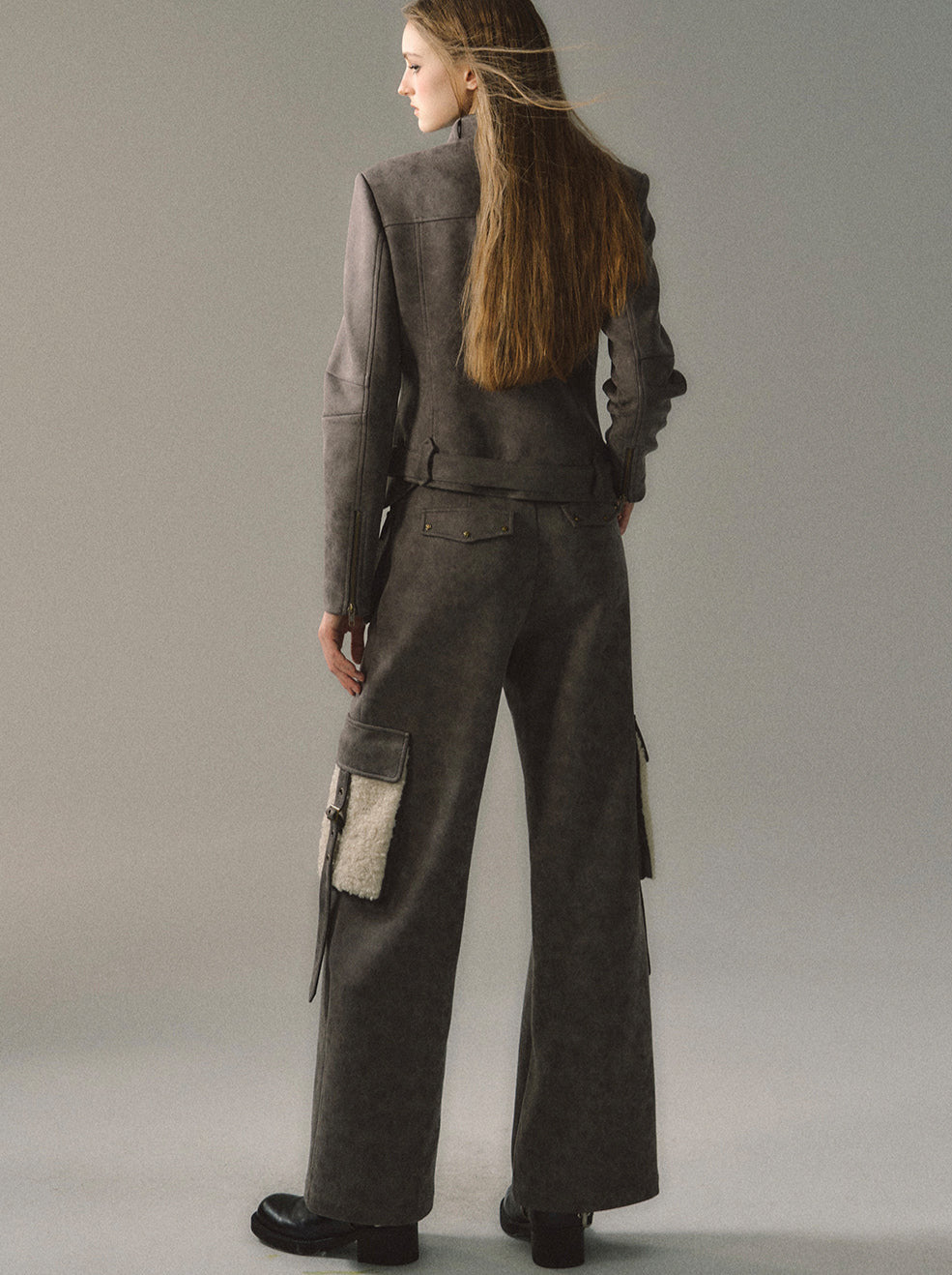 High Pocket Straight Slim Cargo Street Loose Large Pants