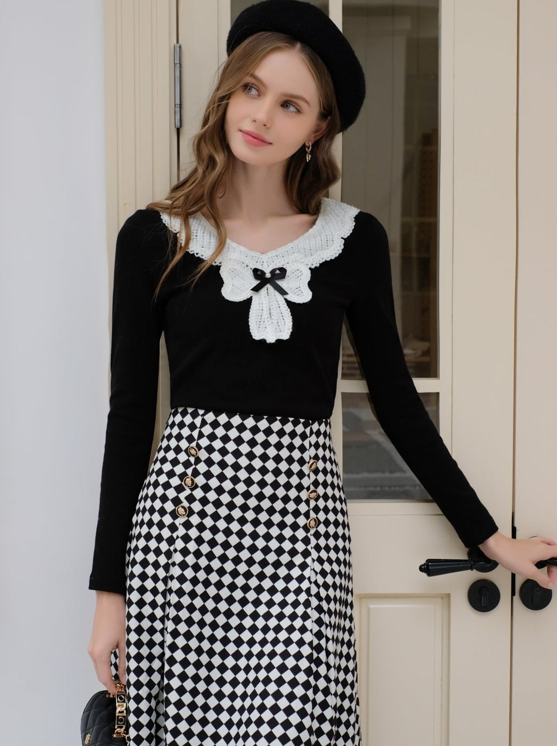 Design Spitzen-Diamantband + Top-Karorock