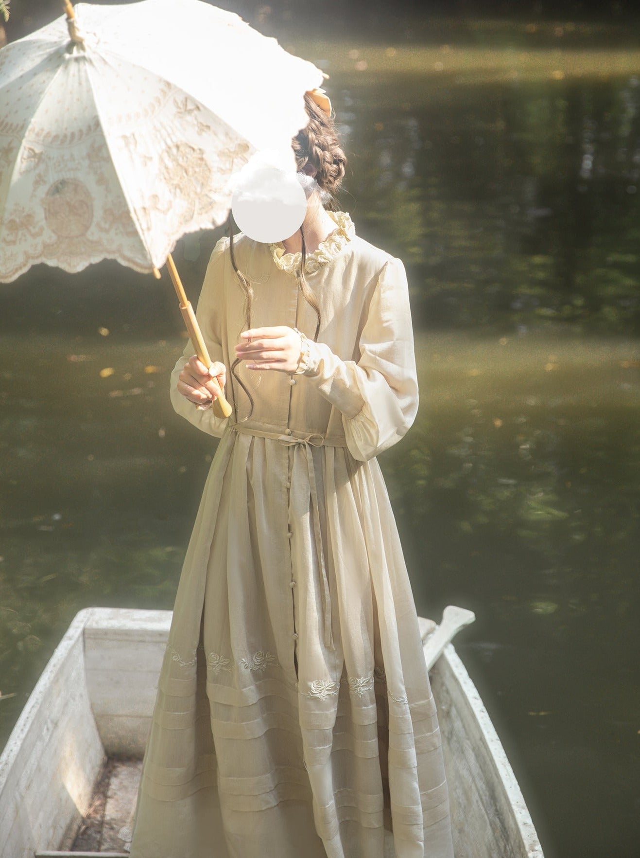 テンセルカラードレス エレガントフリル