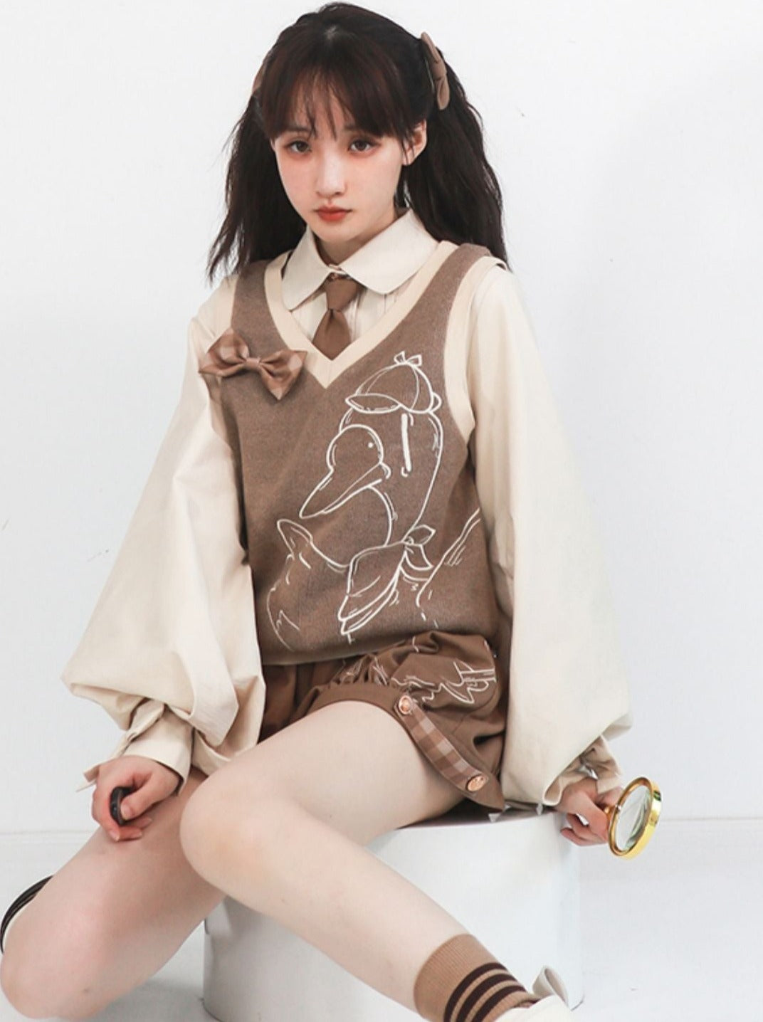 Detective Retro Knit Vest