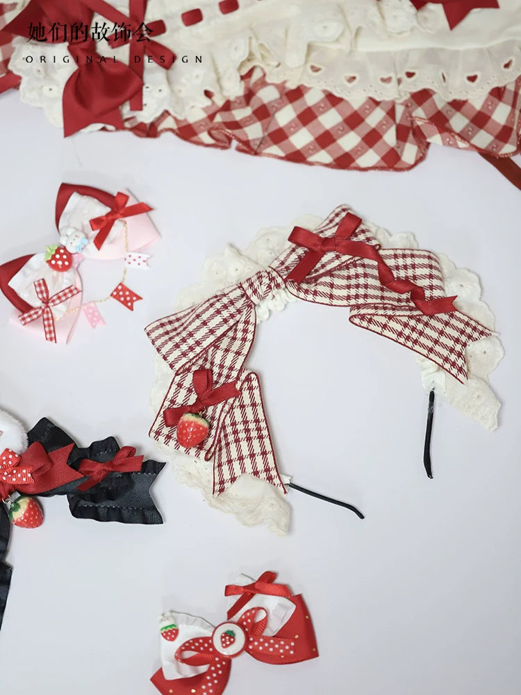 アクセサリー ストロベリーフリル バニーヘア