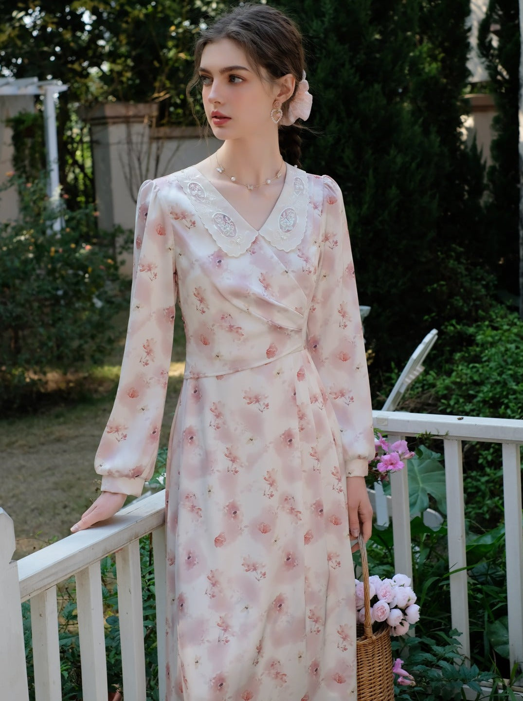 ドレス フラワー レトロ スイート ガーリー