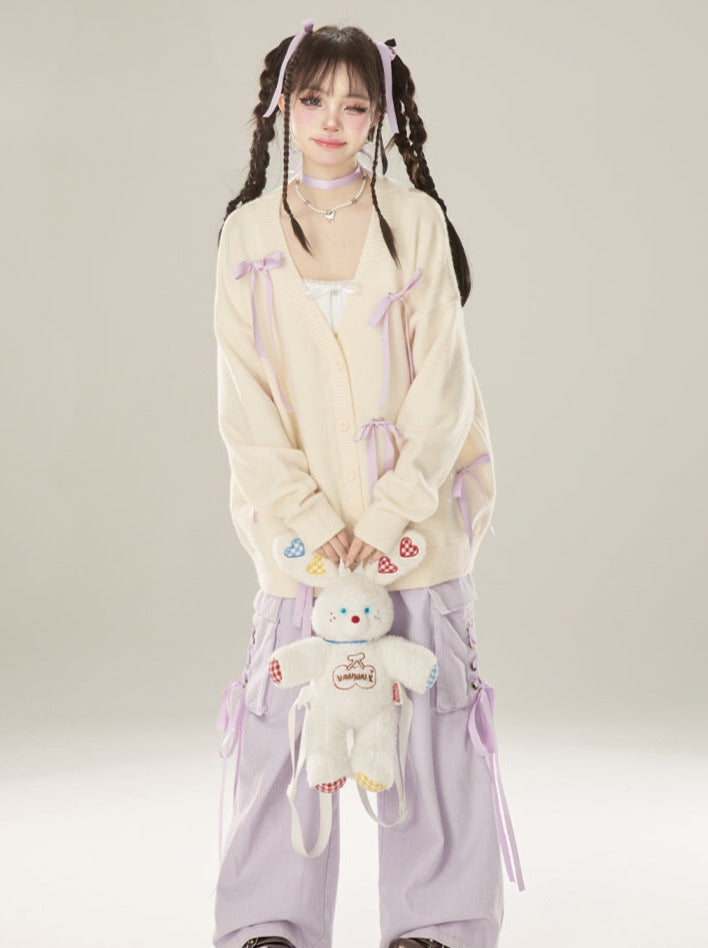 Satin Knit Loose Purple