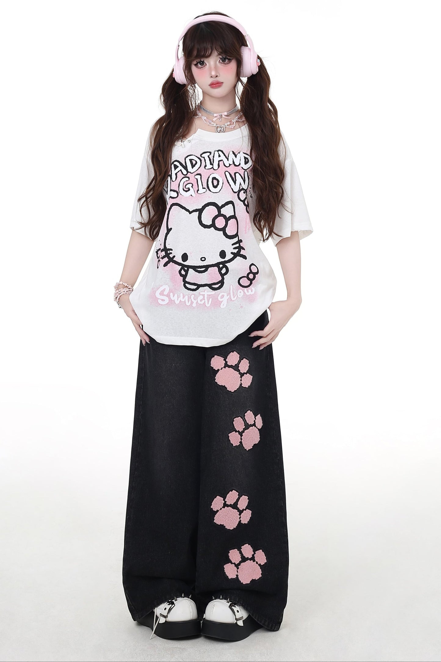 Straight Waist Jeans Sweet High