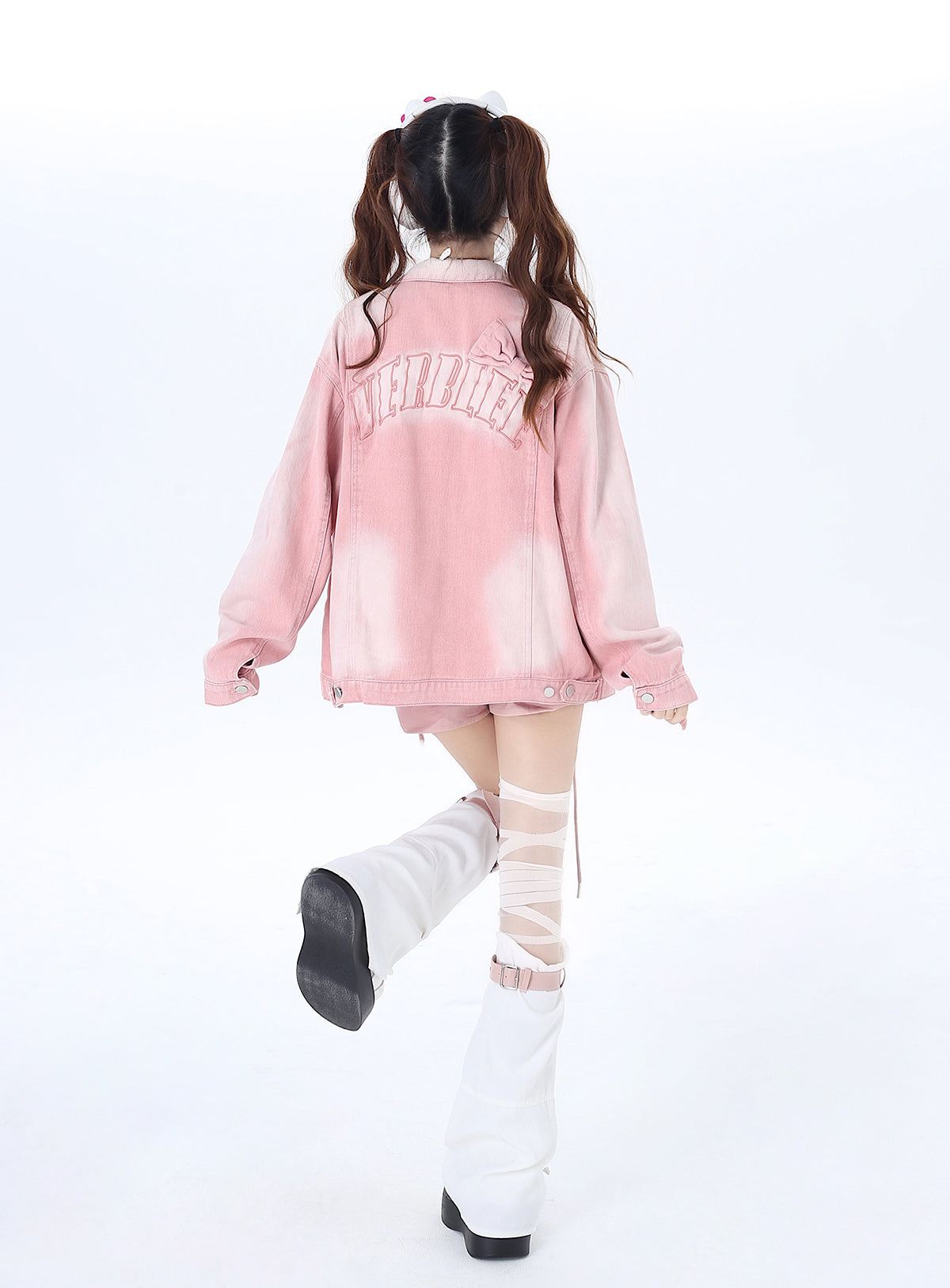 ジャケット オッシュ ピンク デニム スイートリボン