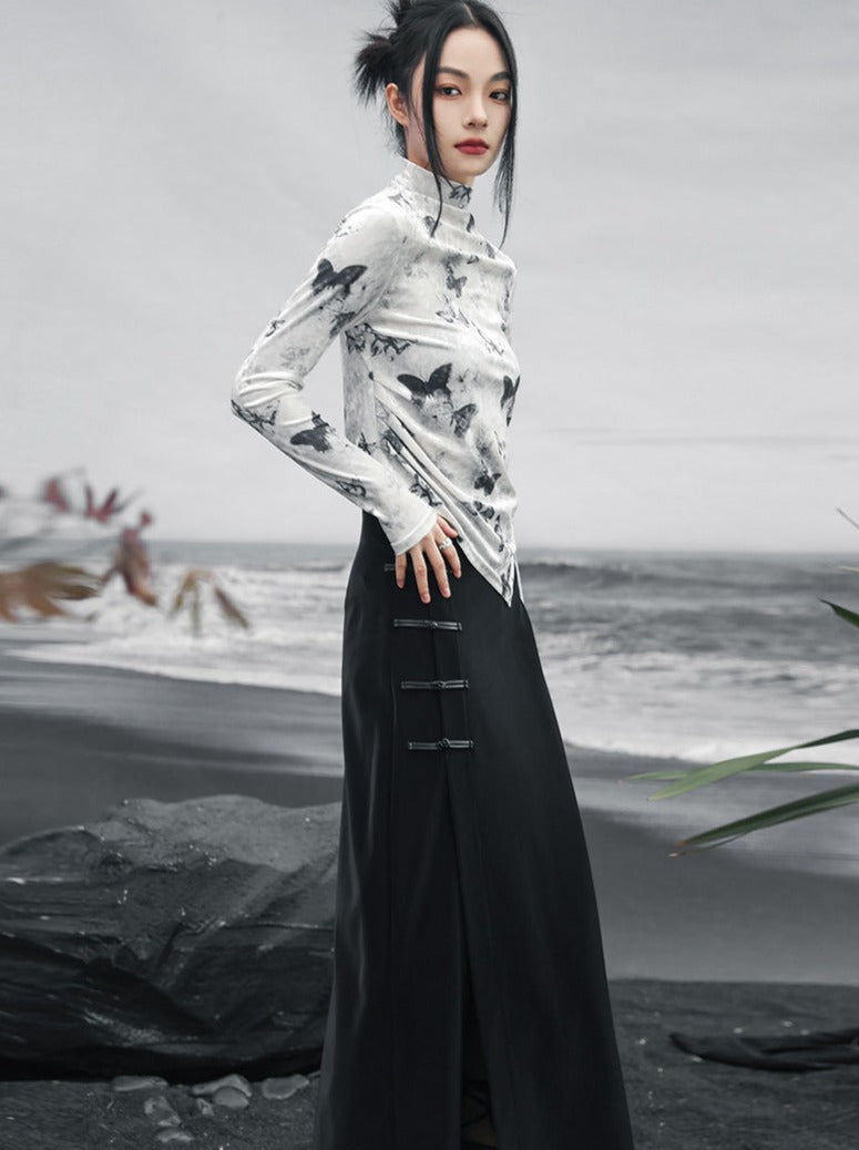 Asymmetrisches, schmales Butterfly-Top