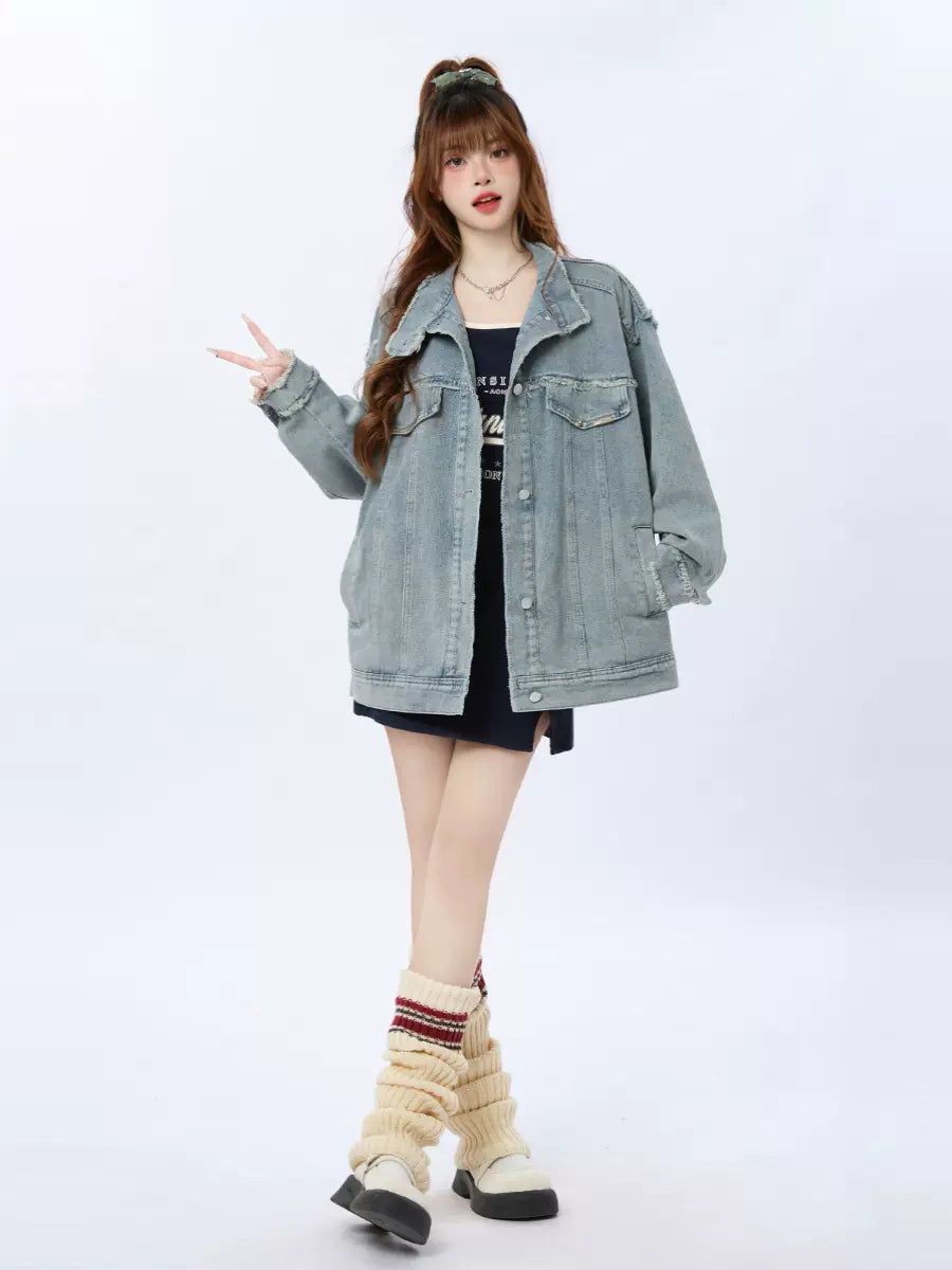 レトロジャケット デニム ライトブルー