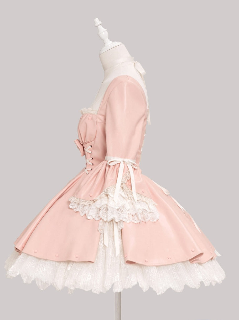 Sweet Girly Frill Dress + Hat