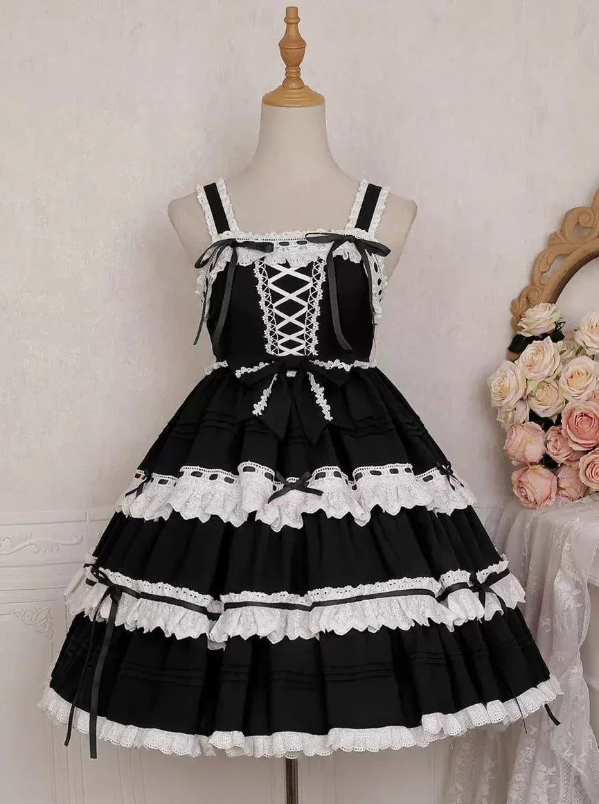 Strapskleid Design Schnürung