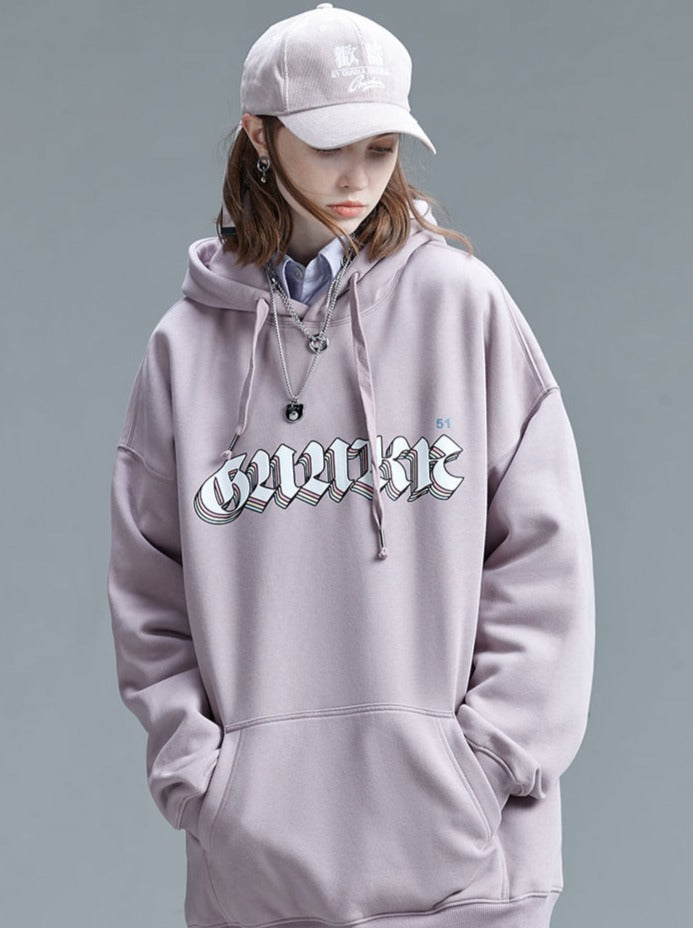 Hoodie Velvet Bear Logo American Pink Bag