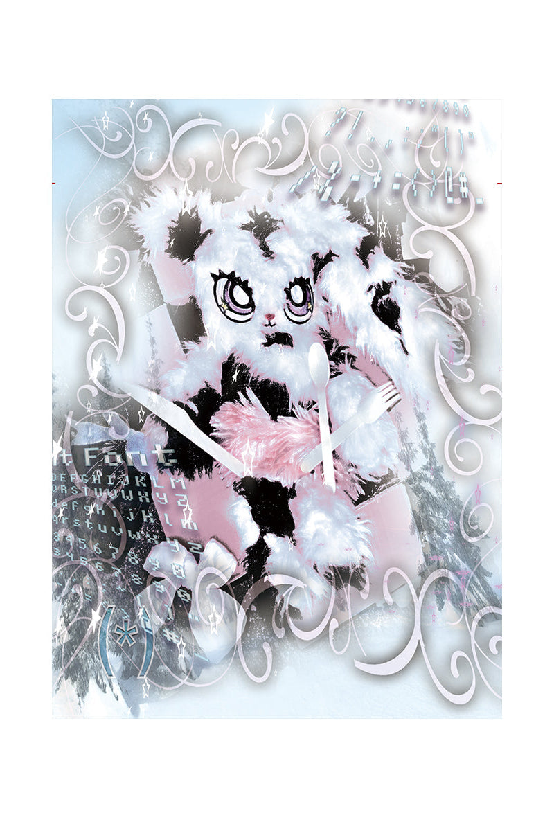 Sweatshirt Bunny Hoodie Graffiti Oversized