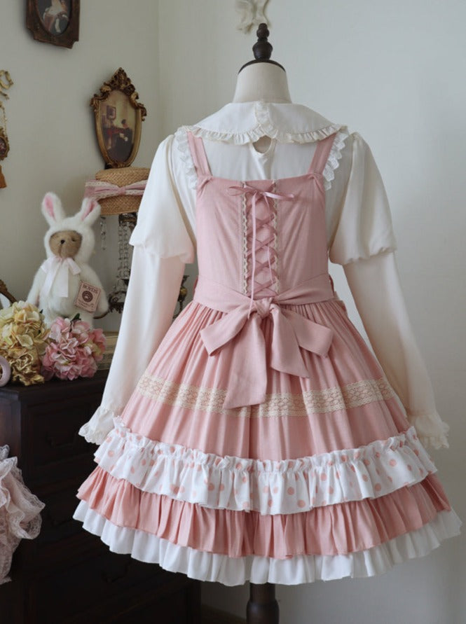 スカート ラブリー スイート ミルキー サスペンダー ロリータ