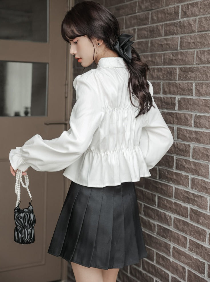 Blusenband Kurz Raffung