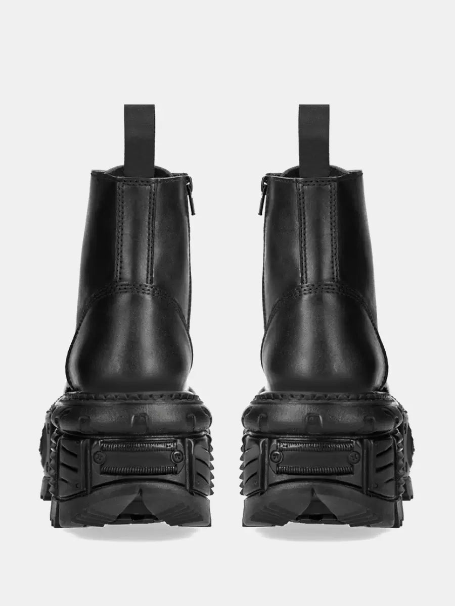 ショート丈のレトロマーティンストリートブーツスタイルプラットフォーム