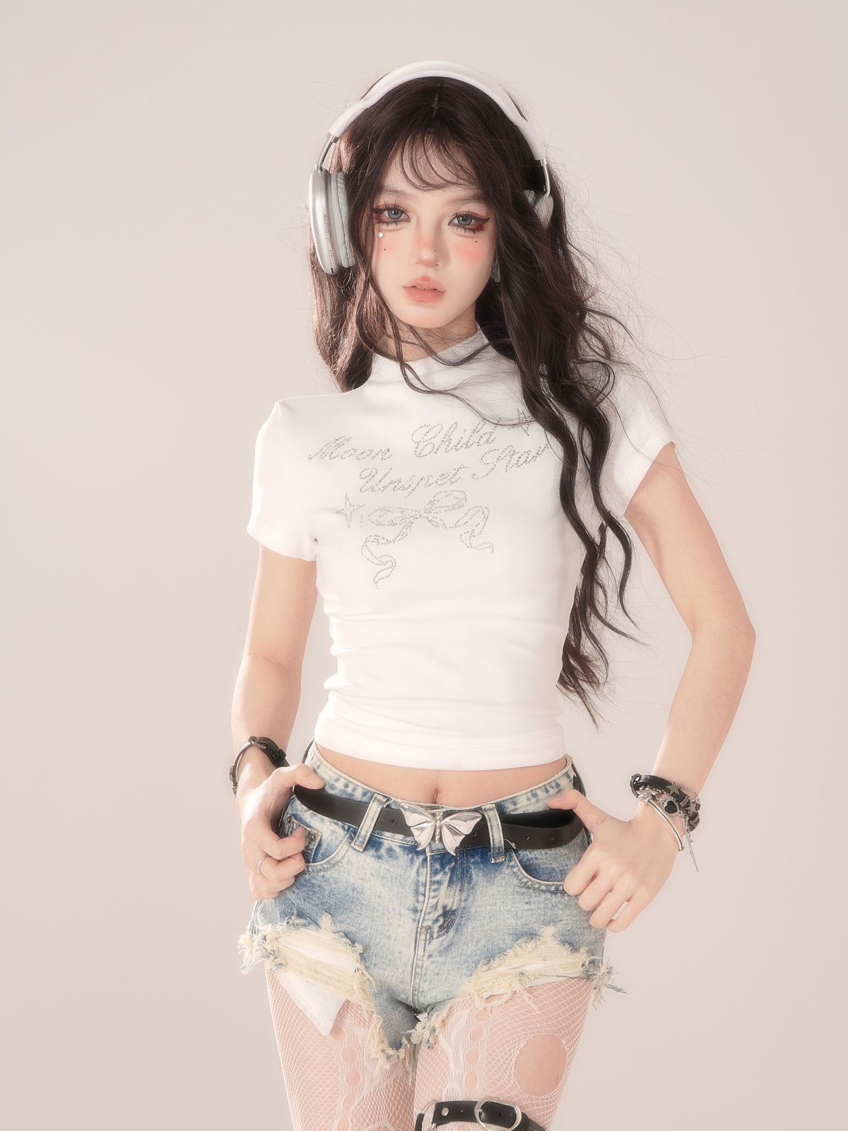 Ditis High Breeze Kleines Top mit kurzem Kragen