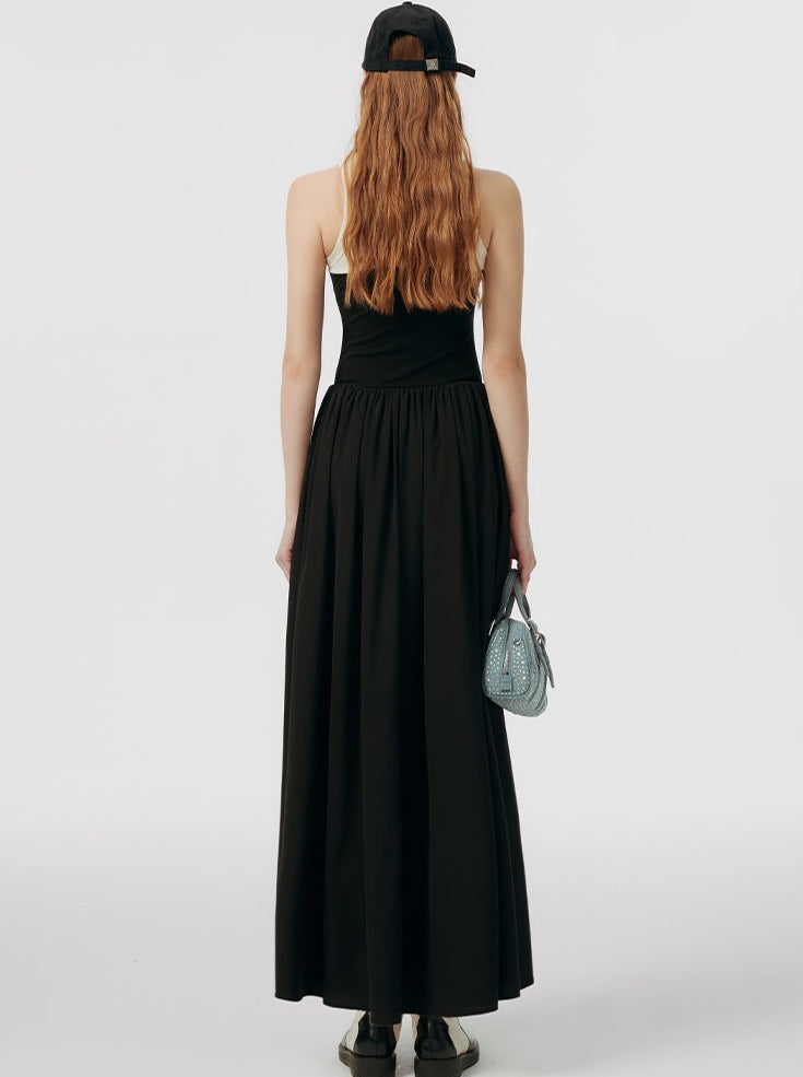 スカート スポーティ フレア ノースリーブ ドレス