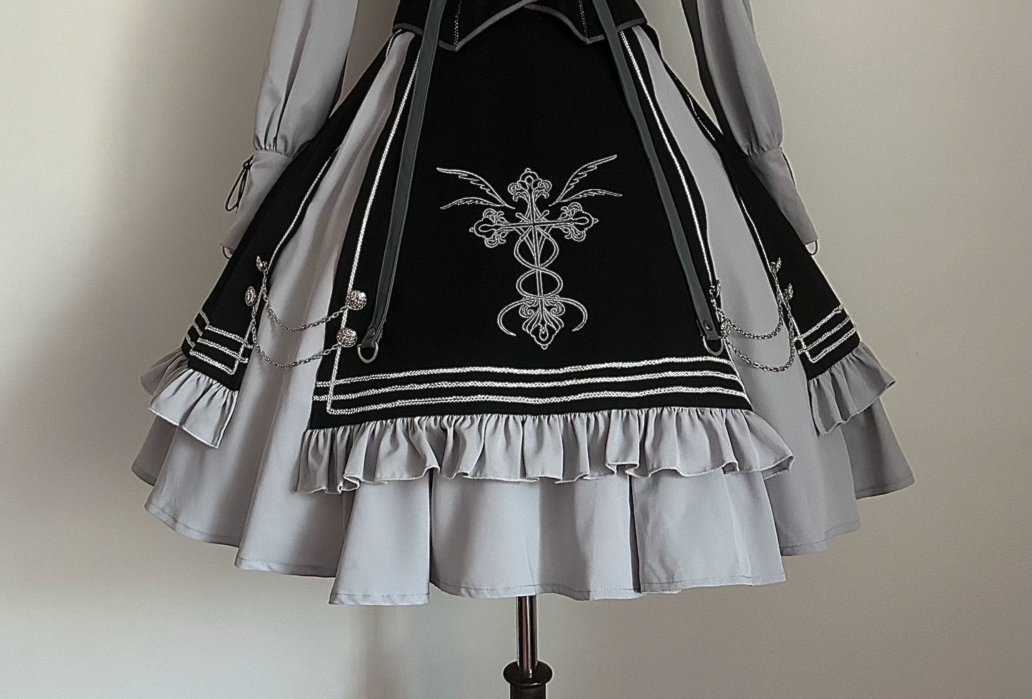 Dark Night Contract Gothic Lolita Dress Set Cloak & Vest
