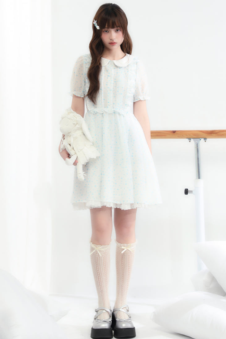 Blumenpuppenkleid, transparent, Ecosta