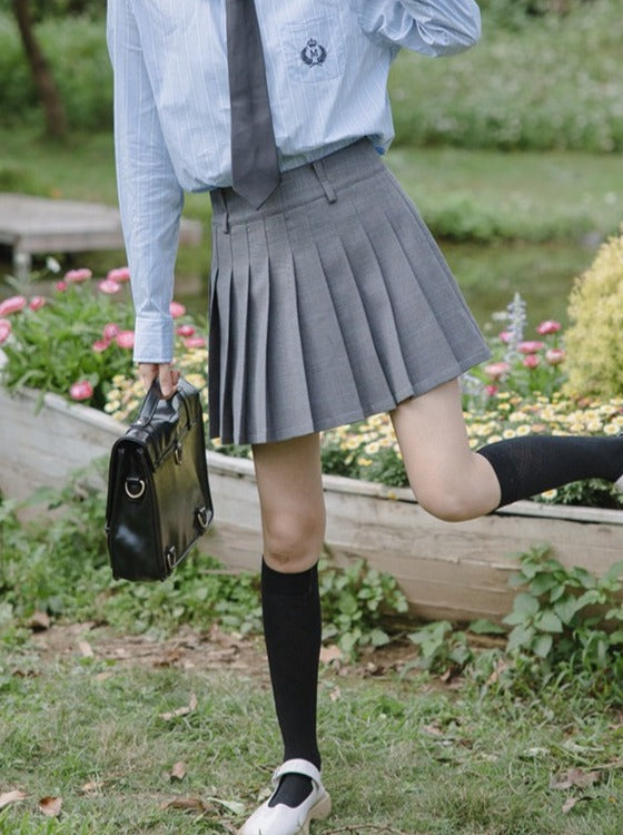 カレッジ+スタイル プリーツスカート タイブラウス ブレザー