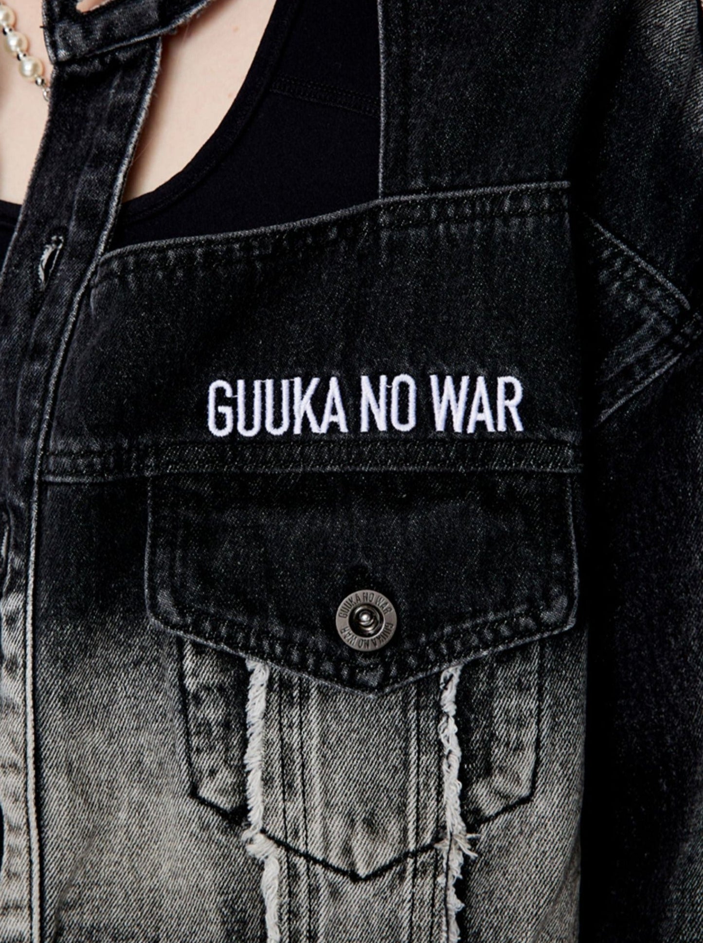 Mode Jacket Denim Gradient Dark Short