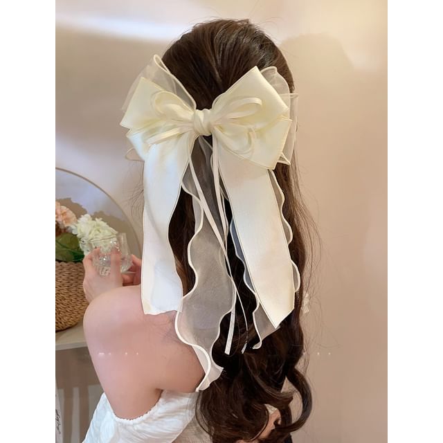 Clip Organza Hair Bow