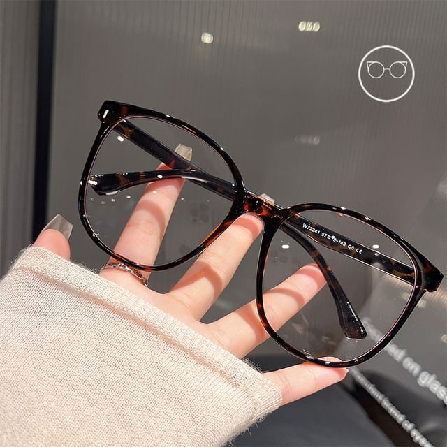 Blue Round Glasses Light Blocking