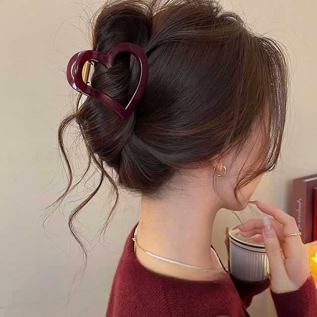 Claw Heart Plain Hair