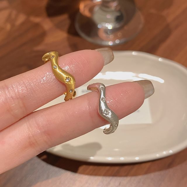 Ring offen / Strass besetzt