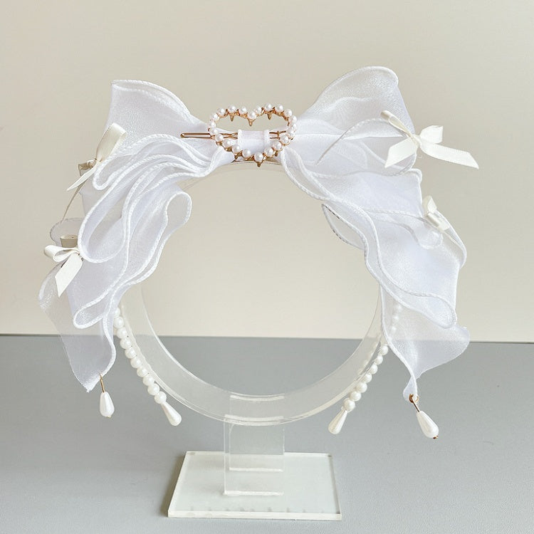 mit Drop Heart Options KC – Bead Large Lolita Color 6 und Center Accents Bow Tulle